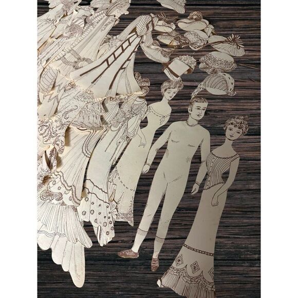 Collection of Vintage Paper Dolls | Elegant Era Paper Dolls by Nanci | Limited E - Picture 2 of 10
